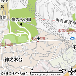神奈川県横浜市神奈川区神之木台34周辺の地図