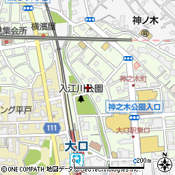 セブンイレブン横浜大口駅東店周辺の地図