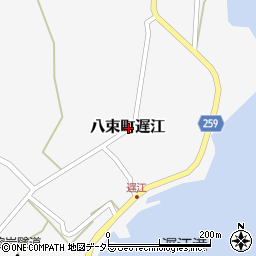 島根県松江市八束町遅江周辺の地図