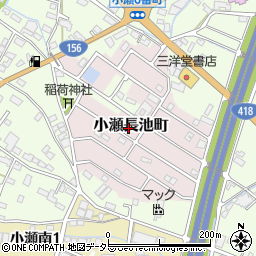 岐阜県関市小瀬長池町周辺の地図