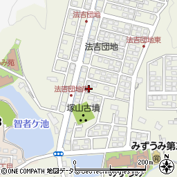 島根県松江市西法吉町11-1周辺の地図