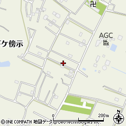 千葉県大網白里市下ケ傍示721-13周辺の地図