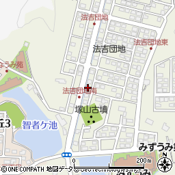 島根県松江市西法吉町周辺の地図