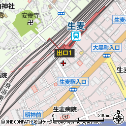 横浜信用金庫生麦支店周辺の地図