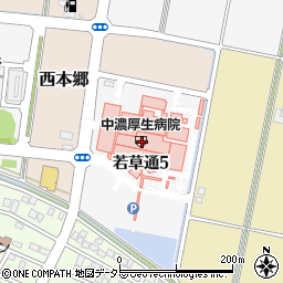 岐阜県関市若草通5丁目1周辺の地図