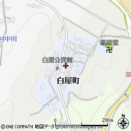 京都府舞鶴市白屋町周辺の地図