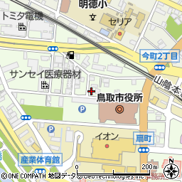 偕成学園鳥取予備校周辺の地図