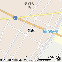 鳥取県鳥取市金沢周辺の地図