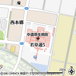 岐阜県関市若草通5丁目周辺の地図