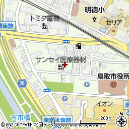鳥取県鳥取市幸町周辺の地図