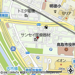 鳥取県鳥取市幸町周辺の地図