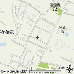 千葉県大網白里市下ケ傍示721周辺の地図