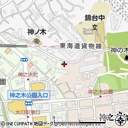 神奈川県横浜市神奈川区神之木台11-11周辺の地図