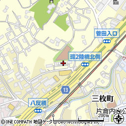 神奈川県横浜市神奈川区菅田町2851周辺の地図