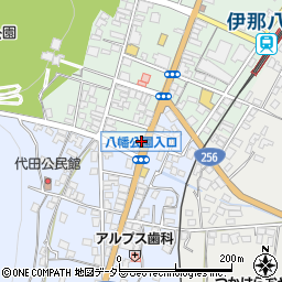 長野県飯田市八幡町1886周辺の地図