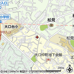 グランディール妙蓮寺周辺の地図