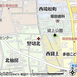 岐阜県関市竪切北32-35周辺の地図