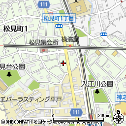 神奈川県横浜市神奈川区松見町1丁目6周辺の地図