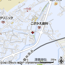 中津川市役所　西児童館周辺の地図