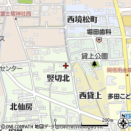岐阜県関市竪切北32-33周辺の地図