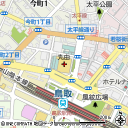 株式会社丸由　地階食品街お茶の福寿園周辺の地図