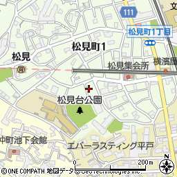 神奈川県横浜市神奈川区松見町1丁目22周辺の地図