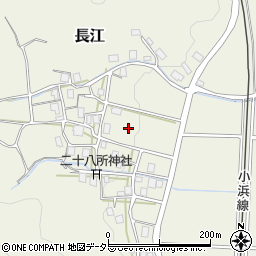 福井県若狭町（三方上中郡）長江周辺の地図