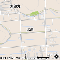 岐阜県岐阜市太郎丸北浦周辺の地図