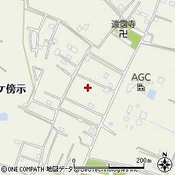 千葉県大網白里市下ケ傍示720-10周辺の地図