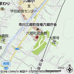 六郷町民会館周辺の地図