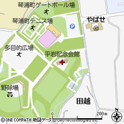 琴浦町役場　平岩記念館周辺の地図