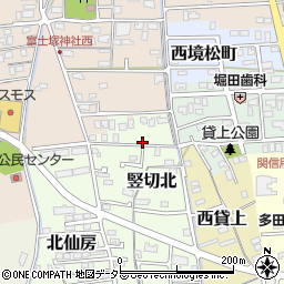 岐阜県関市竪切北32周辺の地図