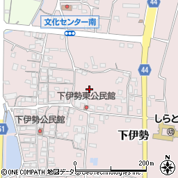 鳥取県東伯郡琴浦町下伊勢周辺の地図