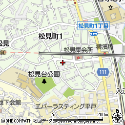 神奈川県横浜市神奈川区松見町1丁目18周辺の地図