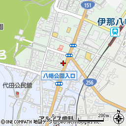 長野県飯田市八幡町1882周辺の地図