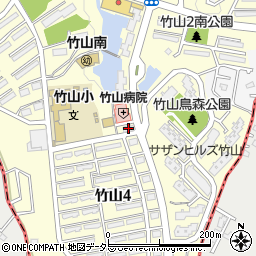 竹山クリニック周辺の地図