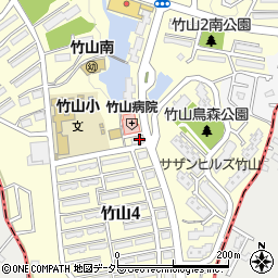 サニタ薬局　竹山店周辺の地図