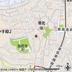 シャトー妙蓮寺周辺の地図