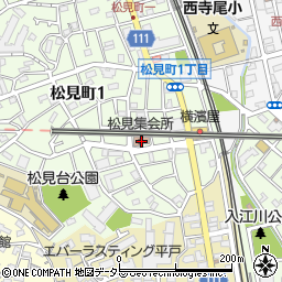 横浜市松見集会所周辺の地図