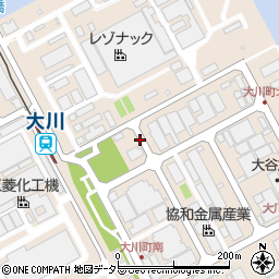 神奈川県川崎市川崎区大川町周辺の地図