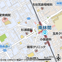 横浜銀行南林間支店 ＡＴＭ周辺の地図