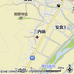 岐阜県岐阜市安食三内前周辺の地図