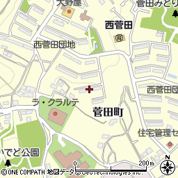 西菅田団地５－６号棟周辺の地図