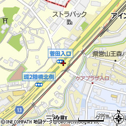 菅田入口周辺の地図