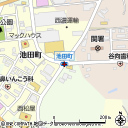 池田町周辺の地図