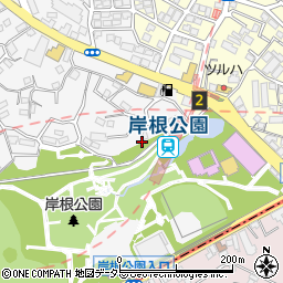 神奈川県横浜市港北区岸根町455周辺の地図