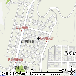 島根県松江市西法吉町16-11周辺の地図