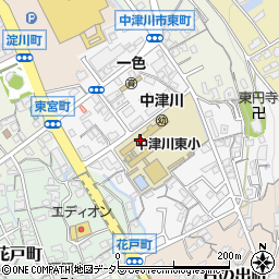 中津川市立東小学校周辺の地図