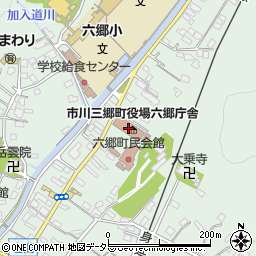 市川三郷町役場六郷庁舎周辺の地図