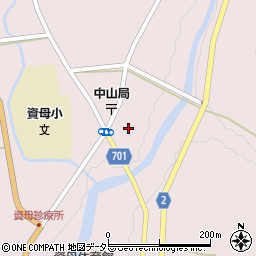 兵庫県豊岡市但東町中山805周辺の地図